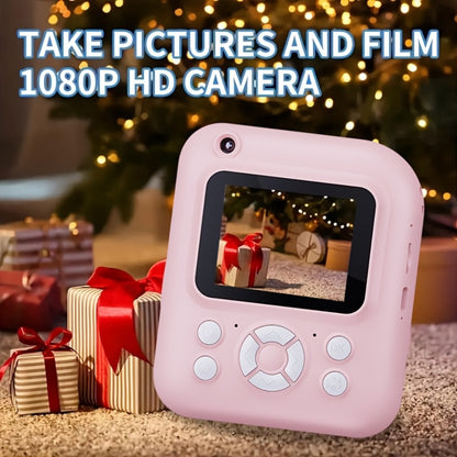 Kids Instant Print Camera 3-in-1 with MP3 & Games – 10x Zoom, 2.4" HD Screen, 32GB Card, Prints Photos in 1 Second, Birthday & Holiday Gift for Girls & Boys