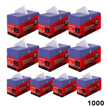 LOVFEN 100/200/500/1000/2000pcs Top-loading, Each Set Includes A Card Film And Card Sleeve, 35pt, 3-inch X 4-inch Coin Card Box, Suitable For Baseball And Soccer, Standard Trade Application, Suitable For Sports Cards And Collectible Cards - Durable