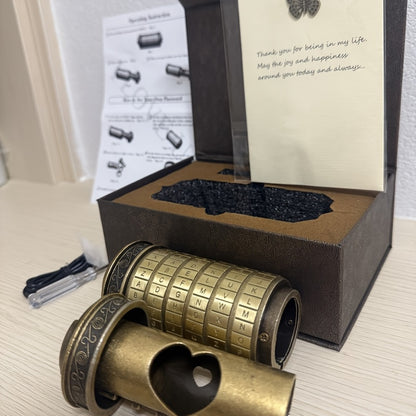 Retro Mini Combination Lock, Brain Teasers, Boxed Puzzles, Creative Puzzle Gift Sets, Puzzle Games, Fun, Creative, And Romantic, Birthday Gifts, Combination Lock Wedding Gifts, Valentine's Day Gifts, Escape Room Props, Christmas Gifts