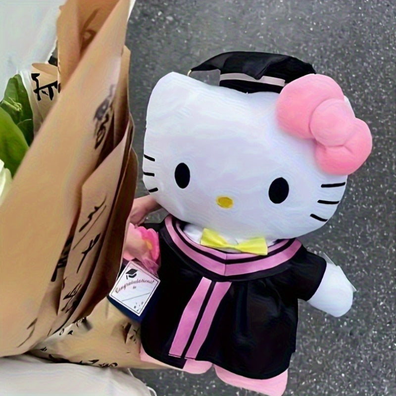 Officially Authorized Hello Kitty Graduation Cap Cartoon Doctoral Cap And Bachelor'S Gown, Suitable for Graduation Photo Parties, Birthday Student Prizes, Graduation Gifts, Decorative Bouquets
