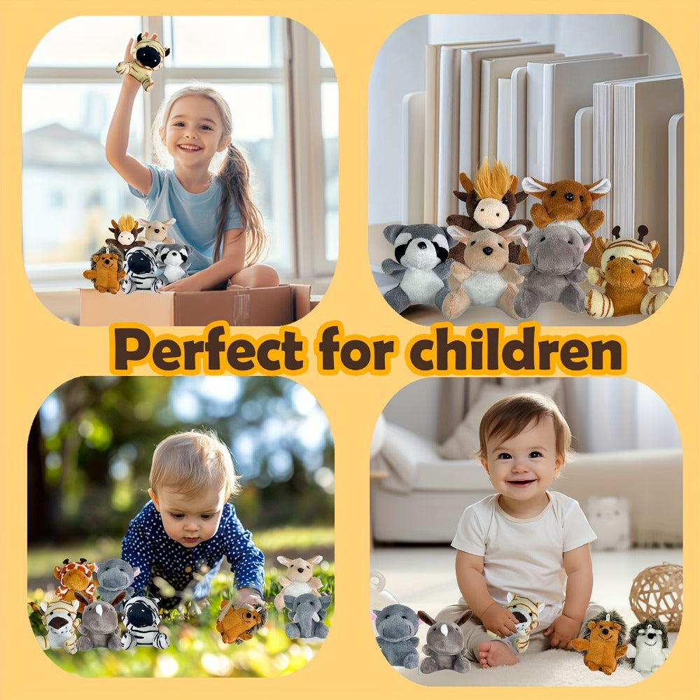 Forest Animal Plush Bulk Set 12 or 24 Pack – Mini Stuffed Animals for Animal Theme Party Favors, Classroom Treasure Box Prizes, Goodie Bag Fillers, Birthday Christmas Gifts for Kids