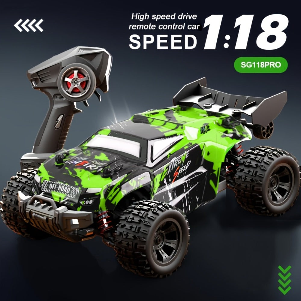 Dual Shell RC Off-Road Truck Ultra Large All-Terrain Remote Control Car with Full Proportional Drift, Extreme Grip & High Speed – Powerful 4WD Monster Truck Toy, Birthday Christmas Gift