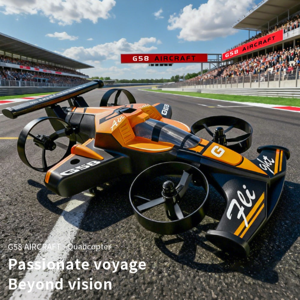2-in-1 Mini RC Car and Drone Combo – Dual Mode Switch, One-Touch Takeoff, Stable Hover, Racing Mode, Headless Mode, 360° Aerial Flips, Fun RC Toy Gift for Kids Boys Girls Birthday Christmas