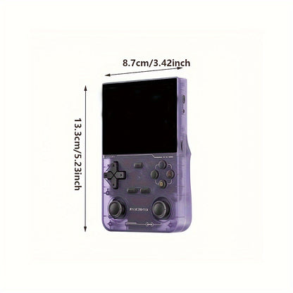 Open Source Portable Handheld Game Console, Ultra Long Battery Life, Pre Installed Emulator, Support for Self Download, 3.5-inch IPS High-definition Screen, Equipped with 64GB TF Card, OTG Socket, Supports Multiple Languages