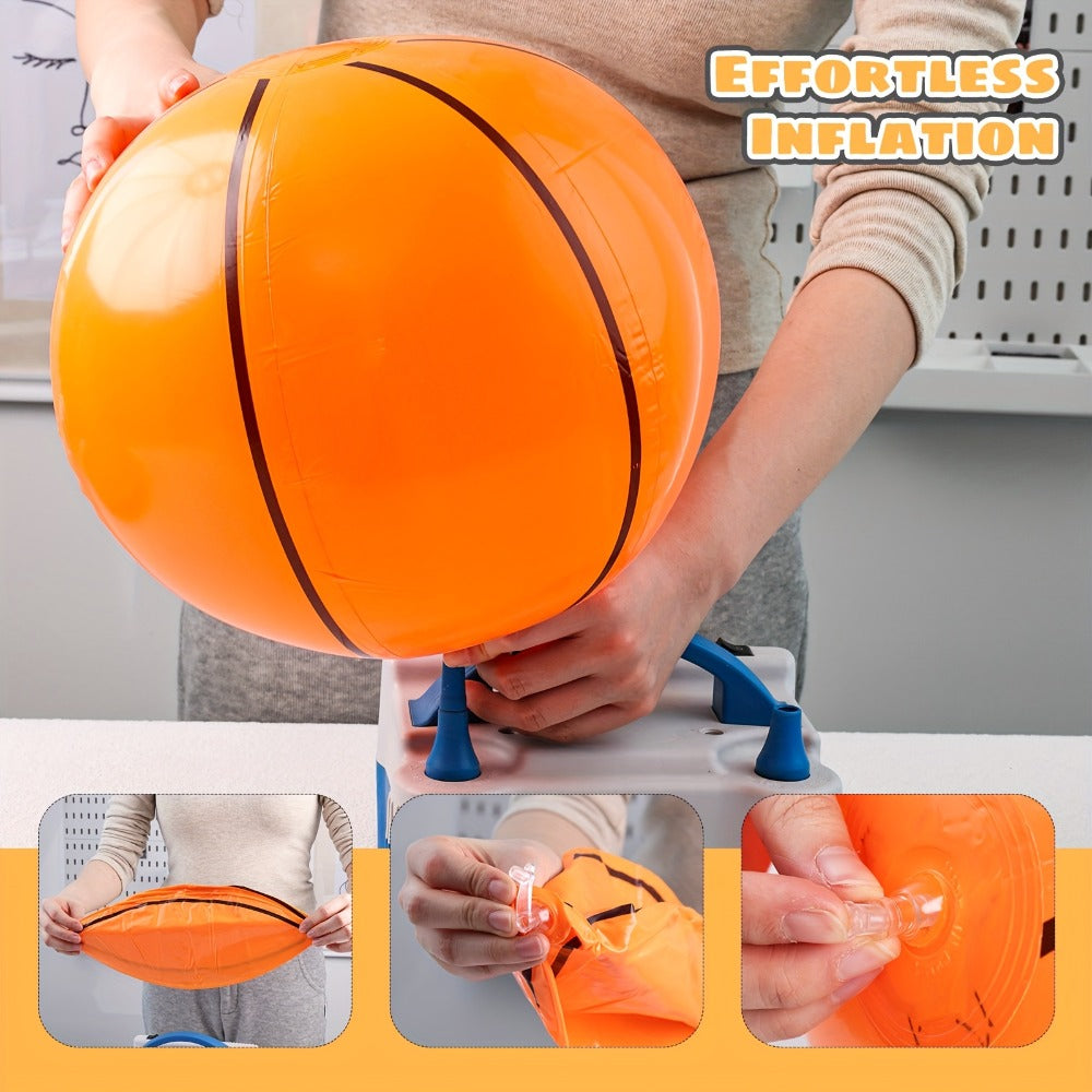Inflatable Basketball Beach Ball 8 Pack 12 Inch for Birthday Party Decorations Pool Favors Goodie Bag Stuffers – Sports Theme Party Supplies for Kids, Father’s Day Game Night Poolside Fun Bulk Balloon Balls