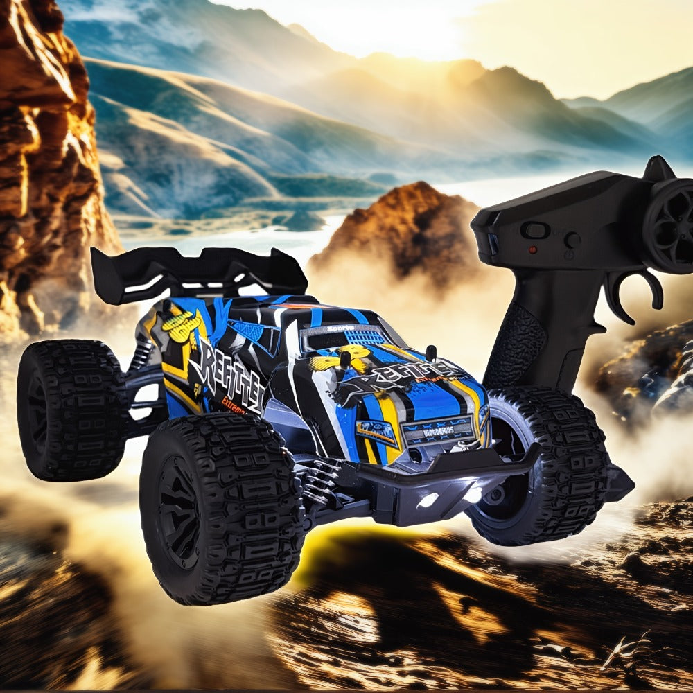 4x4 RC Monster Truck for Adults & Kids – High Speed All-Terrain Remote Control Off-Road Vehicle, 4WD Racing Truck for Boys & Racing Enthusiasts, Birthday Christmas Holiday Gift (Red)