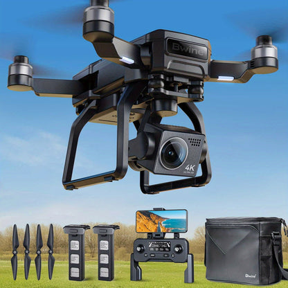 Bwine F7GB2 4K Drone with 3-Axis Gimbal & 50-Min Flight – 8.2MP Camera, 3.2KM Transmission, Level 6 Wind Resistance, GPS Smart Return, Route Planning, FAA Compliant, 2 or 3 Batteries