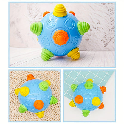 Music Shake Dancing Ball Toy - BPA Free Bouncing Sensory Developmental Ball for Boys And Girls Interactive Electric Rolling Ball with Fun Sounds And Melodies Encourages Jumping And Crawling, Easter