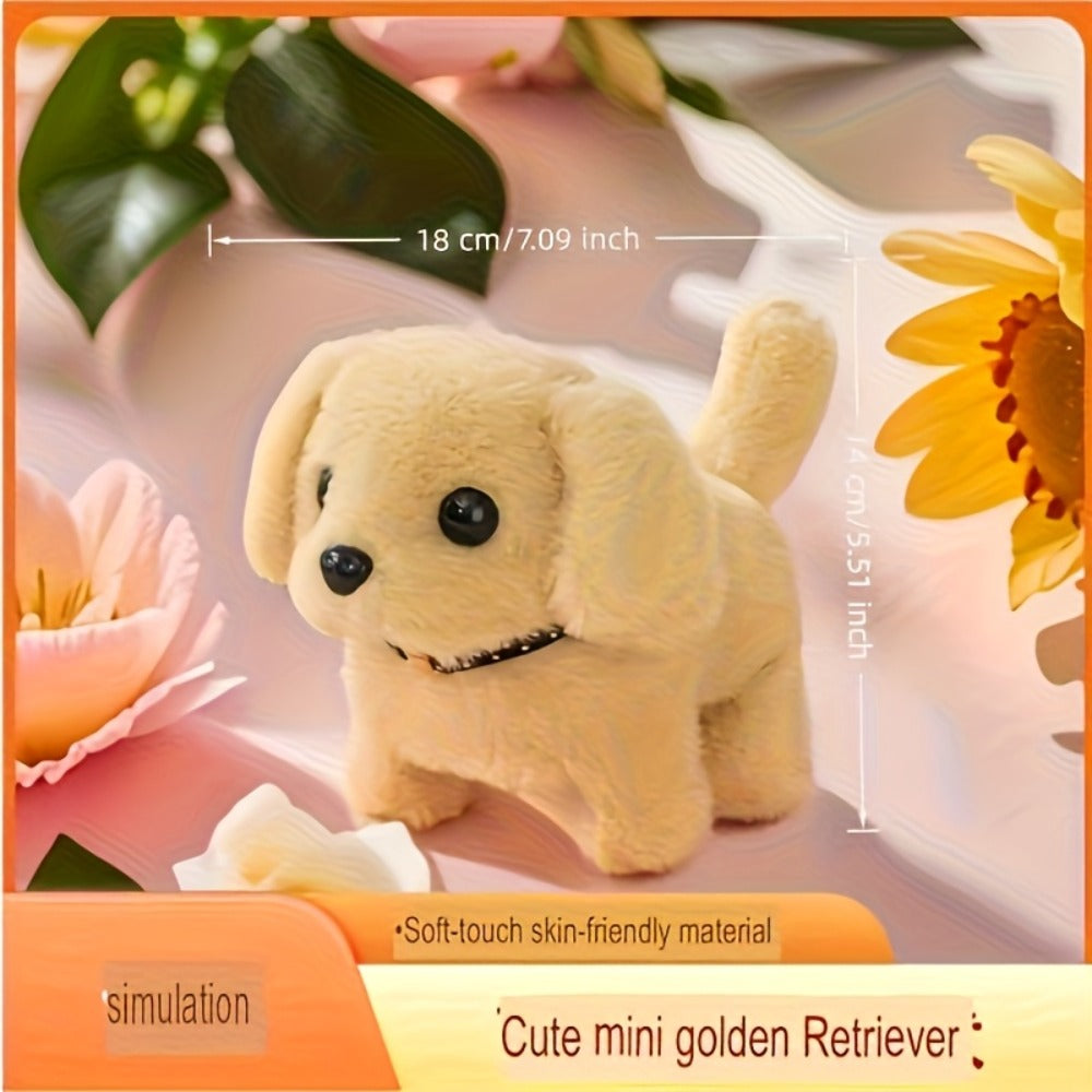 2026 Upgrade Plush Electric Simulation Puppy - Walk & Bark Interactive Electronic Pet, Soft Plush Gift Box, Parent-Child Companion Holiday Gift