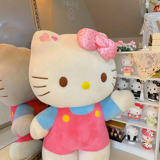 Sanrio Hello Kitty Large 40cm/ 15.75inch Plush Doll, Kitty Cat Stuffed Toy, Creative Pillow, Cute Anime Doll, Toy, the Best Choice for Holiday Gifts