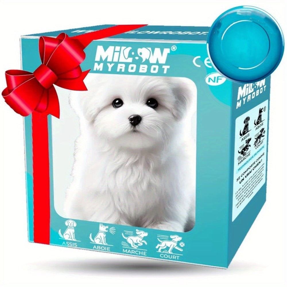 2026 Upgraded Simulation Puppy Robot, Realistic Electric Biomimetic Dog Toy, Automatic Walking, Barking, Tail Wagging, Children's Interactive Electronic Pet, Gifted with Accessory Dog Bones, Is An Excellent Birthday, Christmas, New Year's Gift