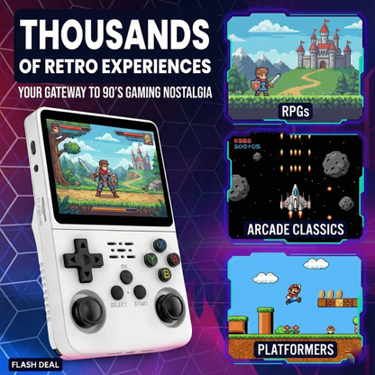 Handheld Game Console R36S – 3.5" IPS Retro Emulator 20+ Systems Plug and Play
