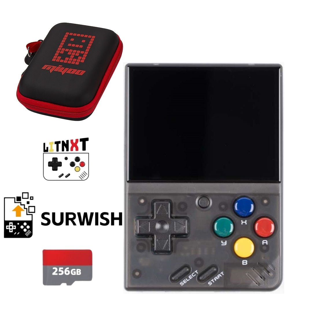 Handheld Game Console Miyoo Mini V4 Retro Gaming Pocket 2.8-inch IPS Onion OS Emulator