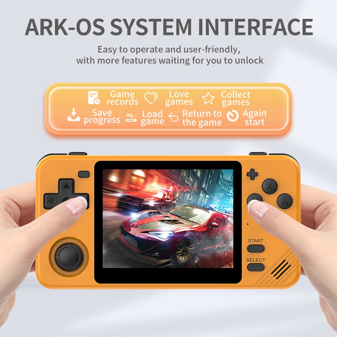Handheld Game Console Powkiddy RGB10X Retro Gaming 3.5-inch IPS 10000 Games Preloaded