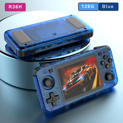 Handheld Game Console R36H – Replaceable Battery Dual SD Slot 15000 Games