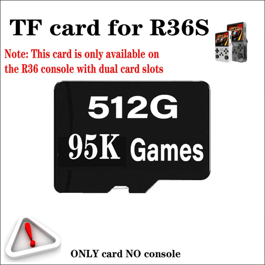 Memory Card for R36S – TF Card Preloaded Games 64GB 128GB 256GB 512GB