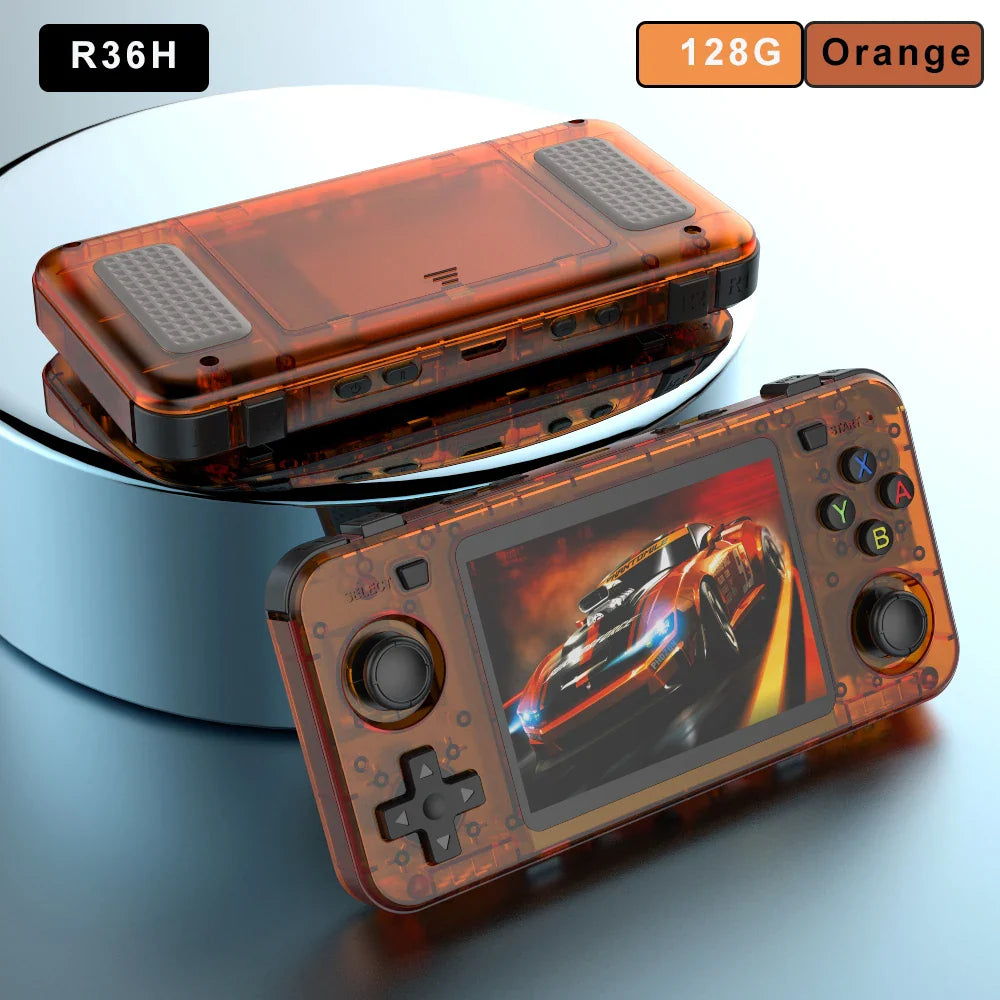 Handheld Game Console R36H – Replaceable Battery Dual SD Slot 15000 Games