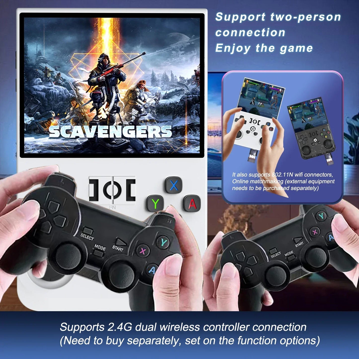 Handheld Game Console R36PRO – Hall Effect Joystick 30+ Emulators 4000mAh