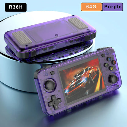 Handheld Game Console R36H – Replaceable Battery Dual SD Slot 15000 Games
