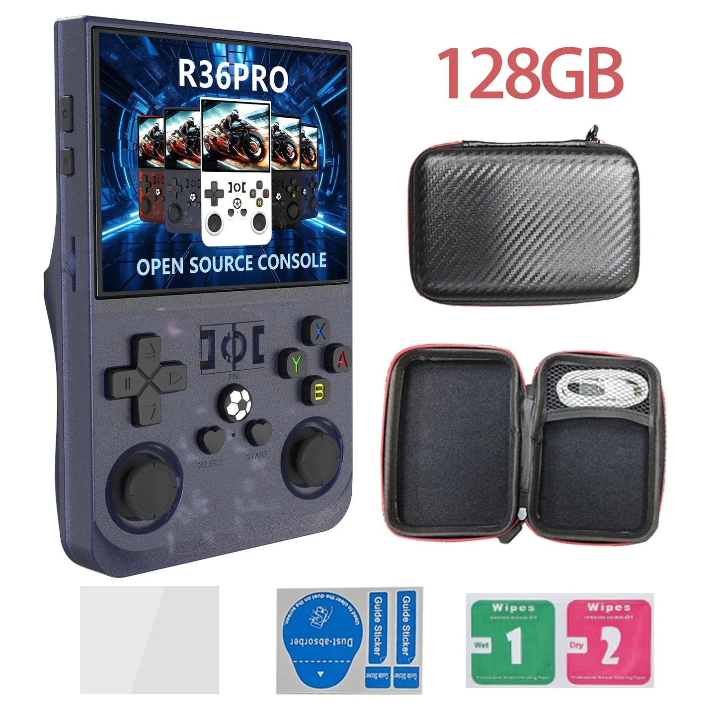 Handheld Game Console R36PRO – Hall Effect Joystick 30+ Emulators 4000mAh