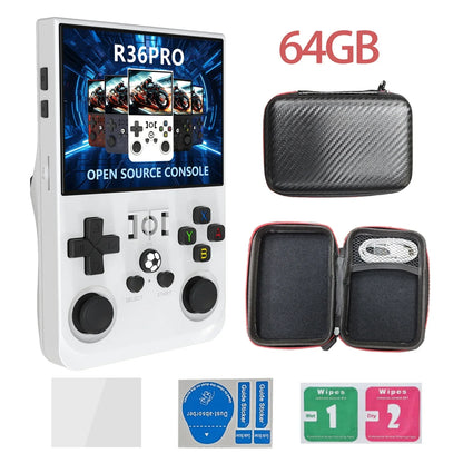 Handheld Game Console R36PRO – Hall Effect Joystick 30+ Emulators 4000mAh