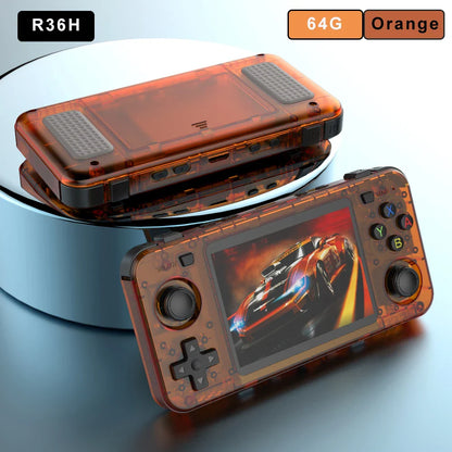 Handheld Game Console R36H – Replaceable Battery Dual SD Slot 15000 Games
