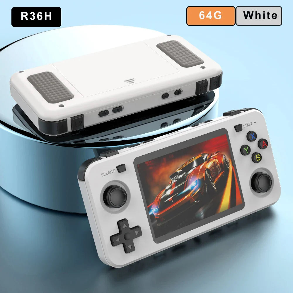 Handheld Game Console R36H – Replaceable Battery Dual SD Slot 15000 Games