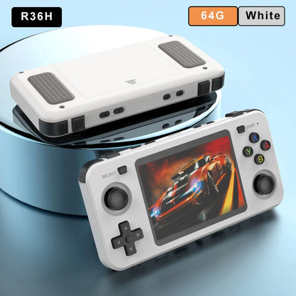 Handheld Game Console R36H – Replaceable Battery Dual SD Slot 15000 Games