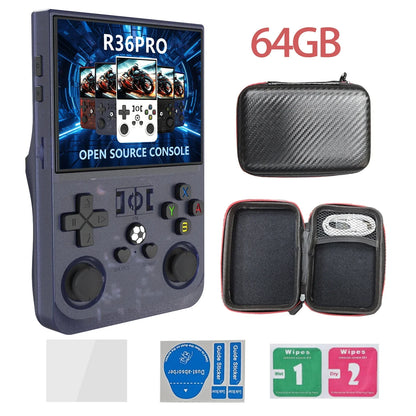Handheld Game Console R36PRO – Hall Effect Joystick 30+ Emulators 4000mAh