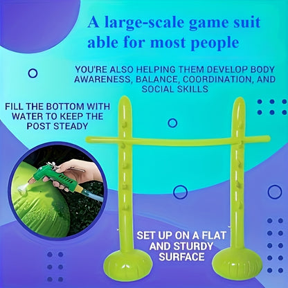 Portable Inflatable Adult Limbo Game Set - Durable Inflatable Limbo Game Set Fun And Safe Limbo Stick Suitable for Family Festivals, Gatherings, Interactive Outdoor Activities