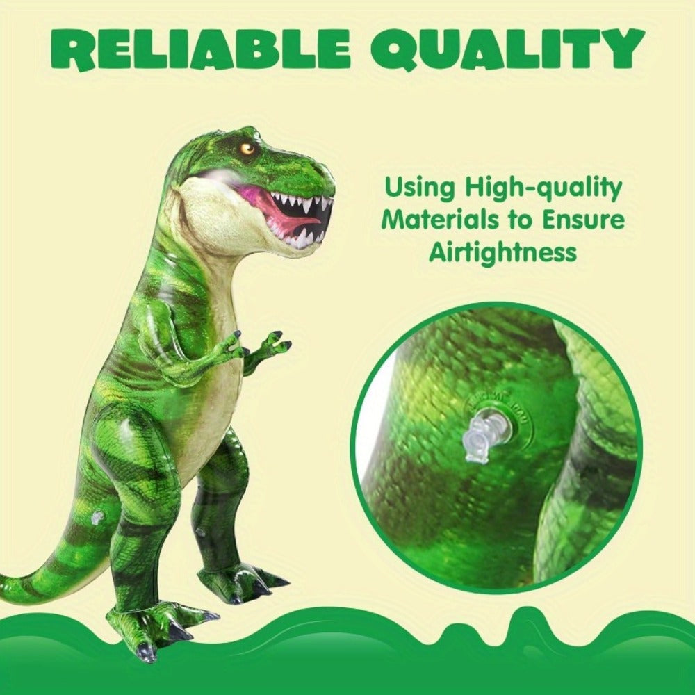 Inflatable T-Rex Dinosaur 37 Inch Giant Tyrannosaurus Rex Blow Up Toy ASTM Safe Birthday Party Decoration Gift for Kids Adults Christmas Holiday