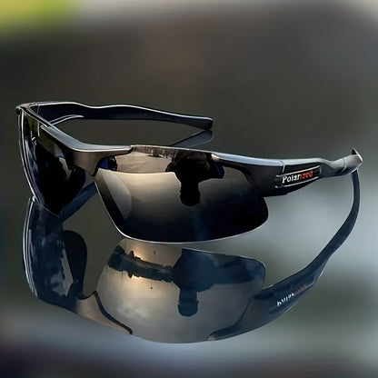 [Polarized Fashion Glasses] 3 Pairs of Men's Polarized Fashion Glasses - Half Frame Design, Wide Frame, Anti-Glare Driving Style, Lightweight Fashion Glasses