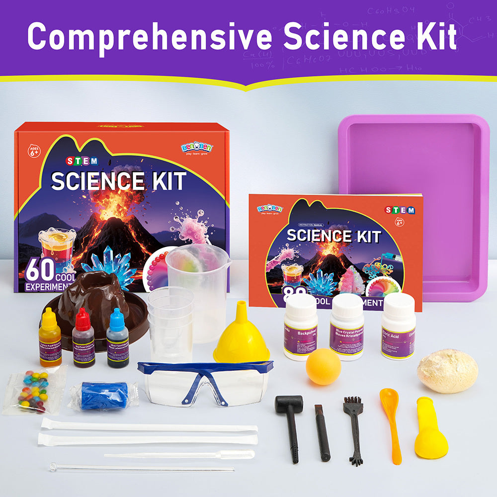 60 Experiments Science Kit for Kids Boys Girls Age 6 7 8 9 10 11 12, Educational Toy, STEM Toys, Learning Scientific Tools for Christmas Gift