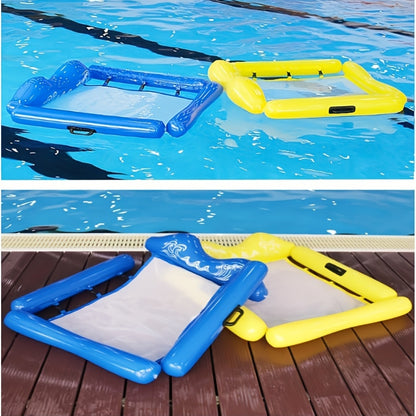 Air-Filled Water Hammock - a Lounge Chair for Adults to Float in The Pool, Made from Sturdy PVC, Featuring Bright Mixed Colors And a Comfortable Ergonomic Design for Swimming, Relaxing by The Pool