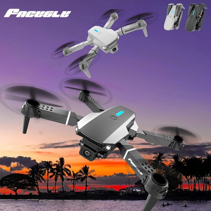 E88 Dual Camera Drone with 360° Stunt Flip & Surround Flight – Optical Flow Positioning, Intelligent Height Hold, Foldable Portable Body, 500mAh Battery, Indoor Outdoor RC Quadcopter for Adventure