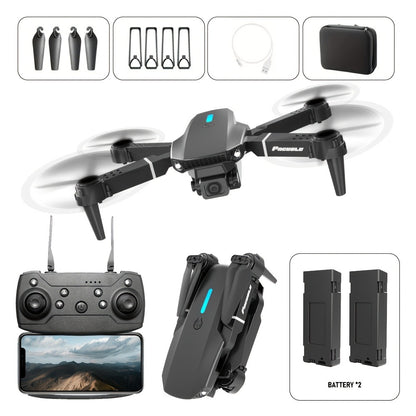 E88 Dual Camera Drone with 360° Stunt Flip & Surround Flight – Optical Flow Positioning, Intelligent Height Hold, Foldable Portable Body, 500mAh Battery, Indoor Outdoor RC Quadcopter for Adventure