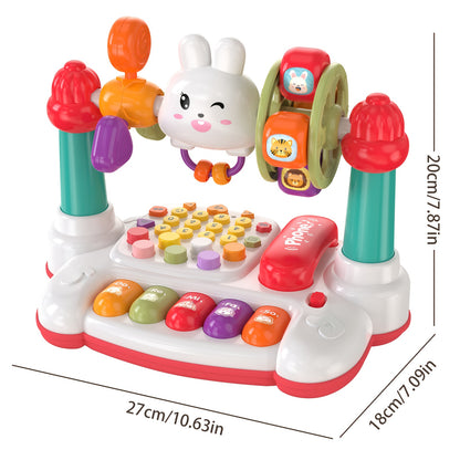JOVOW, Toys, Multifunctional Rabbit Phone, Educational Storytelling Machine, Piano Music Light Toy, Multiple Modes to Switch, Sensory Toy for Kids, Easter Halloween Birthday Gifts, Christmas Gift