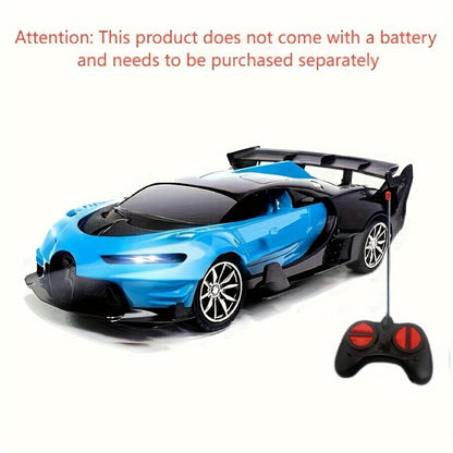 1:24 High-Speed Drift RC Car with LED Lights – 4-Channel Simulation Model Remote Control Car Toy, Green Blue Black Red Black Color Options, Birthday Christmas Halloween Gift for Boys & Girls