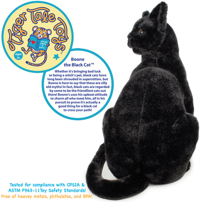 Boone The Black Cat 13 Inch Stuffed Animal Plush By TigerHart Toys
