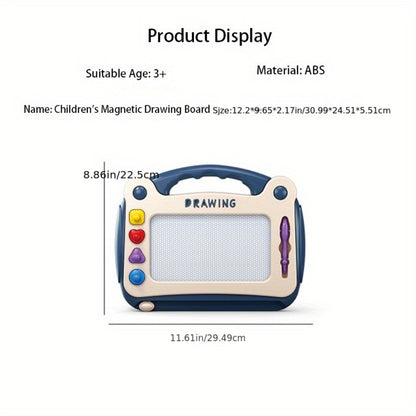 Magnetic Drawing Board for Kids Colorful Erasable Sketch Pad with Stylus and Stamps Portable Doodle Board for Toddlers Ages 3+ Indoor Outdoor Travel Gift for Boys Girls