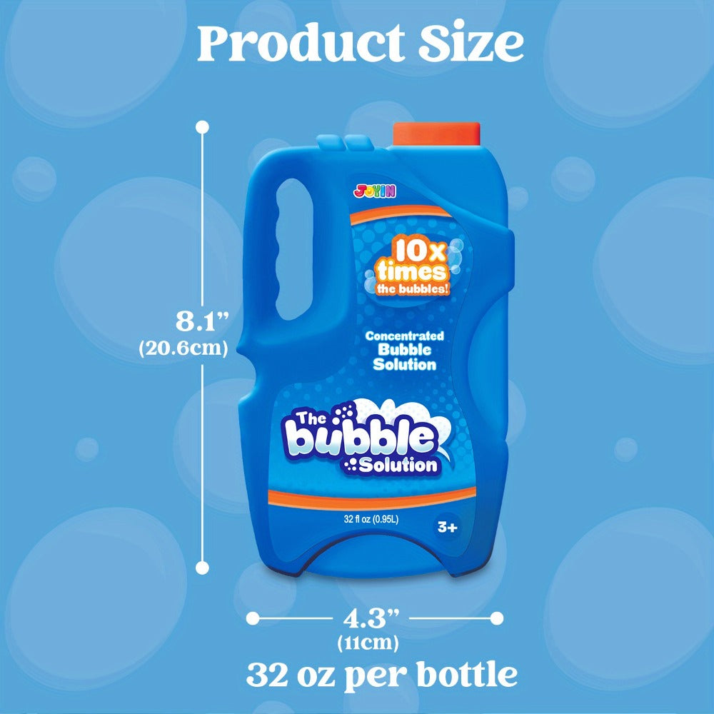 JOYFY 32oz Bubble Solution Refills, Bubble Concentrated Solution Suitable for Bubble Machines, Blowers, Wands, Blowers, Easter Party Packs, Party Activities, Suitable for Parks, Weddings