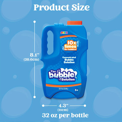 JOYFY 32oz Bubble Solution Refills, Bubble Concentrated Solution Suitable for Bubble Machines, Blowers, Wands, Blowers, Easter Party Packs, Party Activities, Suitable for Parks, Weddings