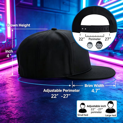 4Th of July Decor: 2026 New LED Hat, Controlled Via Multilingual App for Editing of Lights (Text, Music, Images, Drawings), Suitable for Parties, Club Dance Voting, a Cool And Trendy Gift, Suitable for Boys And Girls, Father'S Day Gift