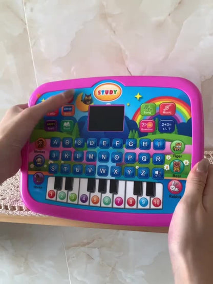Educational Learning Machine for Kids with 2.2" Screen Alphabet Numbers Music Animals Piano Keys | Interactive Toddler Tablet Toy for Boys Girls Ages 2 3 4 5 | Best Birthday Christmas Gift
