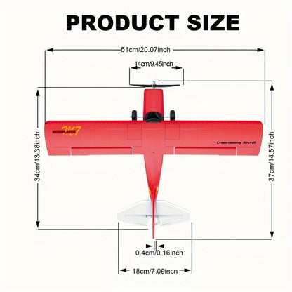 Brushless Fixed Wing RC Plane 6-Channel 6-Axis Gyro 3D Aerobatic Stunts 2 Batteries Included – QIDI560 M7 EPP Foam Remote Control Airplane 120M Range Hobbyist Outdoor Gift Red Blue