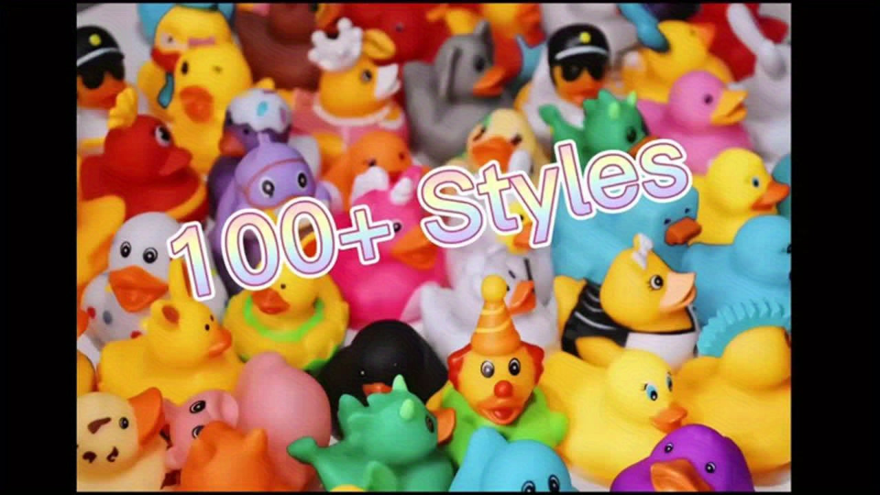 JXJ Rubber Duck - 2" Bulk Floating Duck for Children - Bath Toy Variety - Party Gifts, Birthdays, Bathing, And More
