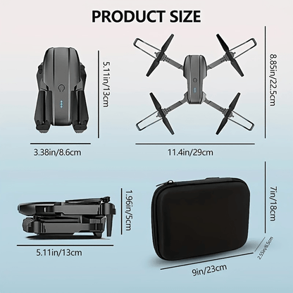 2026 Upgraded Drone, with Remote Controller And 2pcs Batteries, 8K Brushless Motor And Obstacle Avoidance, One-Button Return, Foldable Quadcopter, USB Charging. Flying Game, with Repair Tools, Suitable for Beginners, US Independence Day, Summer