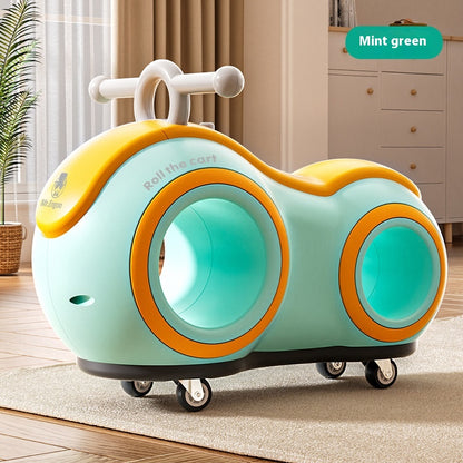 [Perfect Gift] Anti-Rollover 4-Wheel Toddler Balance Bike With Lights And Music, 220 Lbs Load, For Kids 1+. Great For Camping And Family Outings, Perfect Gift For Independence Day, Summer Party, Birthday And Back To School