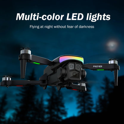 LCD Screen Drone with Dual Cameras & Brushless Motor – Foldable RC Quadcopter for Beginners Adults, Altitude Hold, 3D Flips, Headless Mode, One-Key Takeoff Landing, Supports 32G SD Card