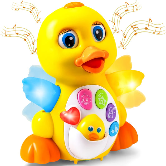 Musical Toys For Toddlers 6 Months+ Year Old, Baby Toys Duck, Dancing Walking Duck Toy With Music And Lights, Kids' Musical Instruments, Light Up Learning Toys, Learning Toy For Baby Kids, Perfect Christmas Gift